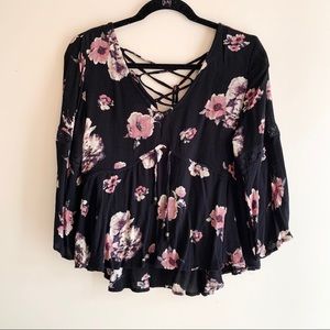 American Rag Floral Blouse - M